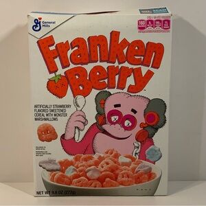 😈 [4/$50] 2022 KAWS X MONSTER CEREAL FRANKEN BERRY COLLECTIBLE BOX *EMPTY* 😈